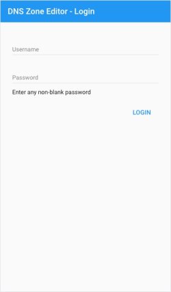 Mobile Client Login Panel
